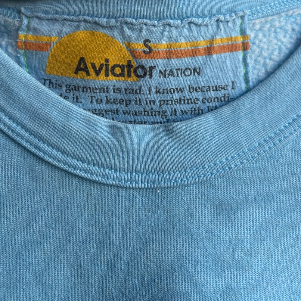 Aviator Nation Smiley 2 Relaxed Sweatshirt - Picture 6 of 7